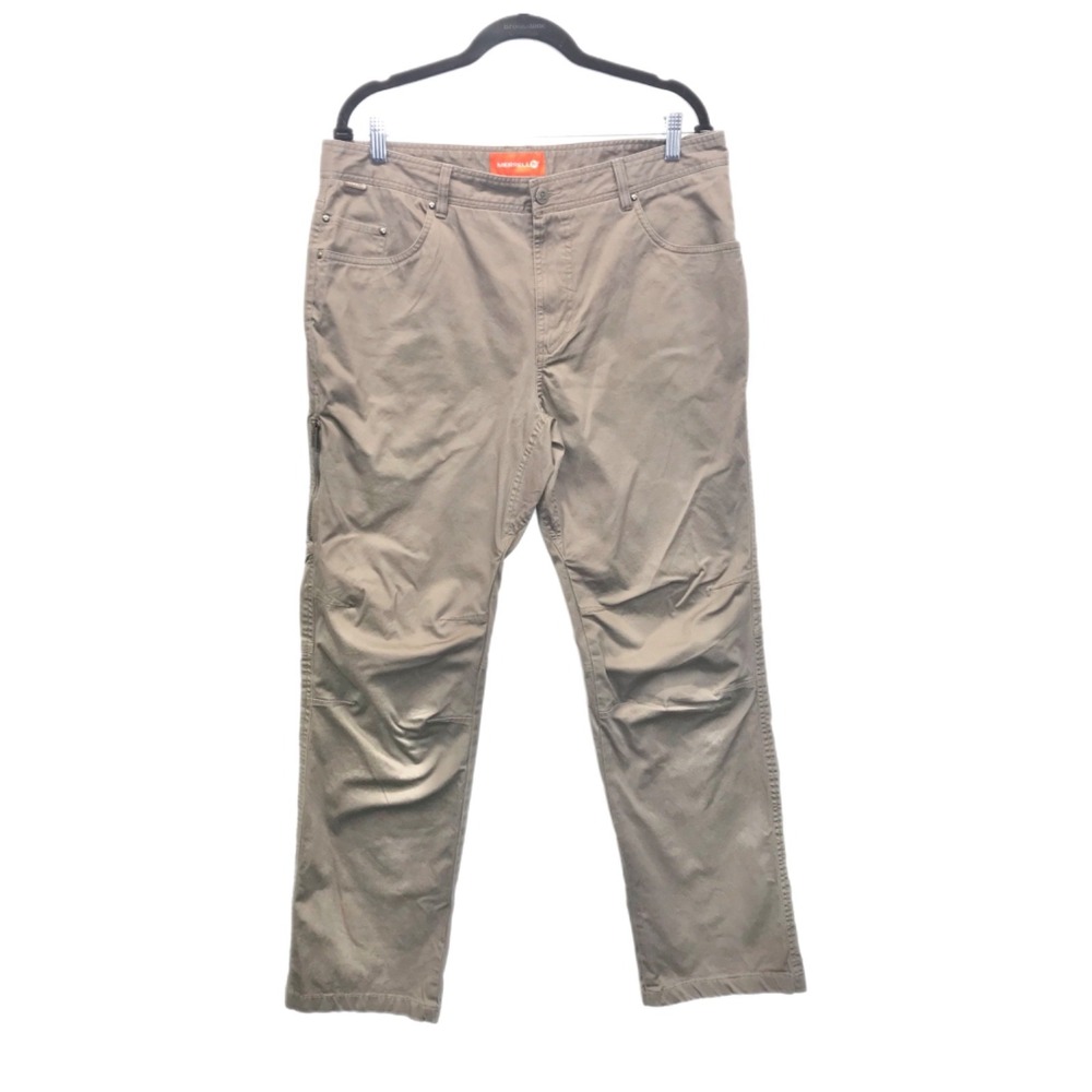 Merrell Khaki Men's 34R Hiking Pants Cotton Canvas Outdoor Hunting Inseam 32"
